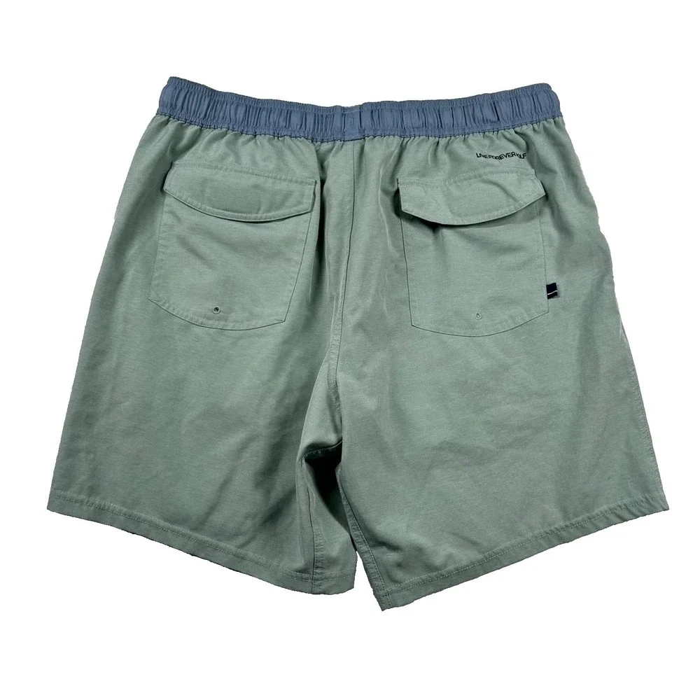 Live Forever Golf Shorts Mens L Performance Stretch Lined Gym Sage LFG 8